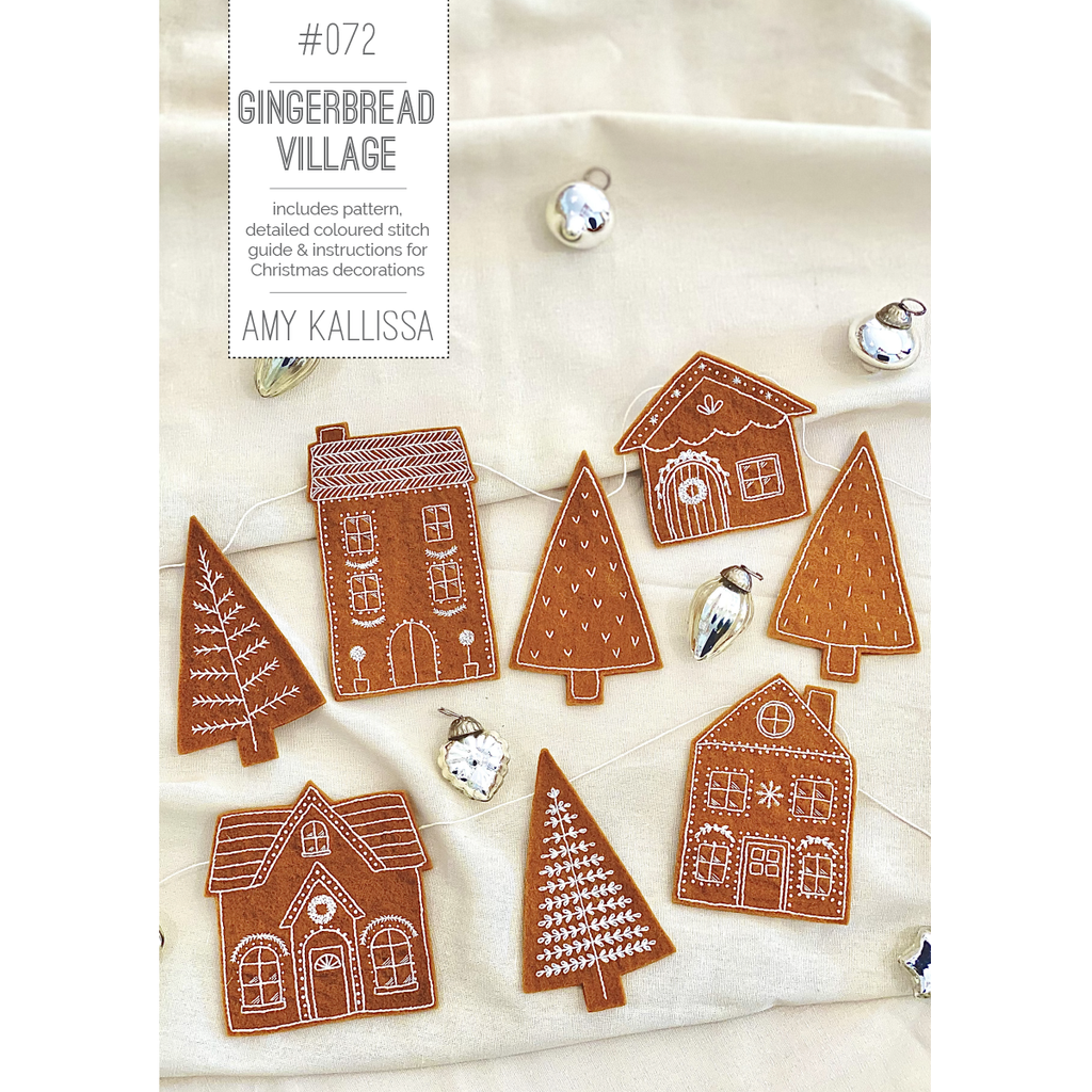 GINGERBREAD VILLAGE PATTERN - AMY KALLISSA