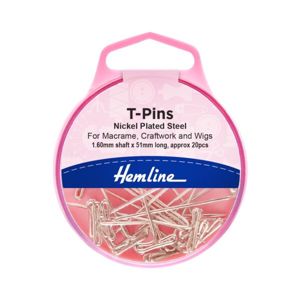HEMLINE T-PINS 51MM X 1.15MM (20 PACK)