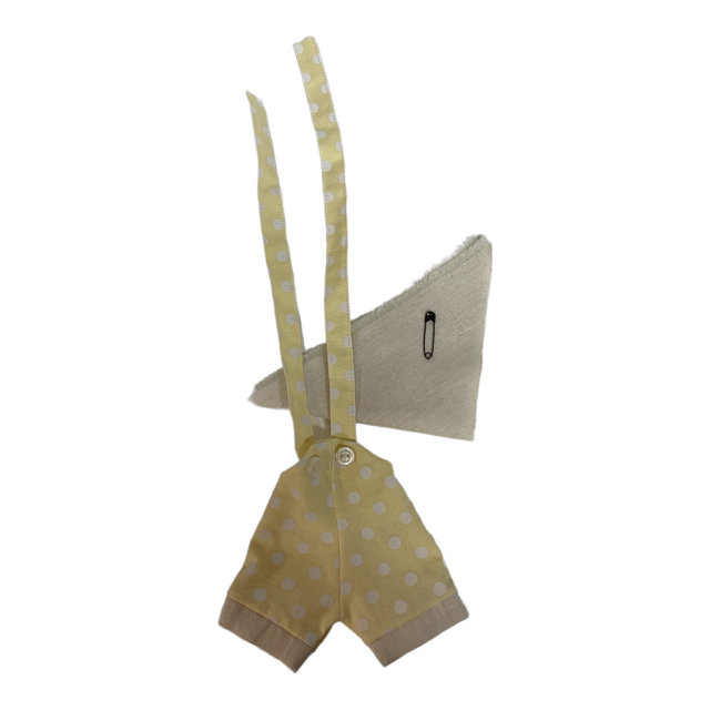 OVERALLS - COUNTRY BOY BUNNY - LEMON WITH SPOTS – Bear Essence